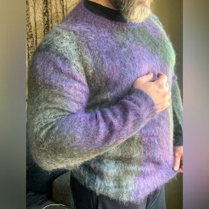 JOHN VARVATOS MOHAIR blend Sweater COOL! RARE Sz M